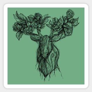 Forest Moose (Sketch) Sticker